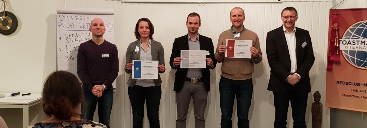 Gewinner Stegreifreden Wettbewerb